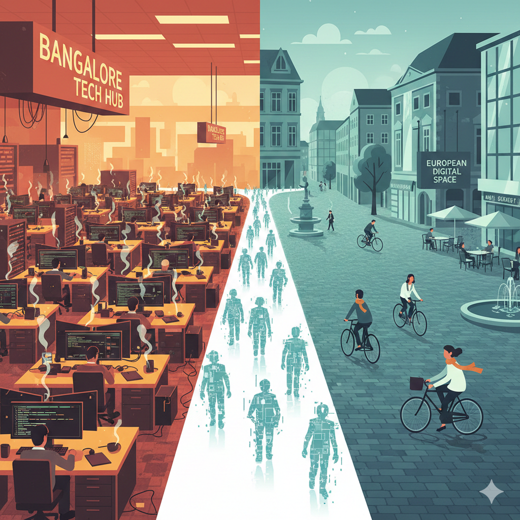 Tren Emigrasi Pekerja Teknologi India ke Eropa: Analisis Faktor Pendorong dan Tarik.